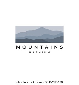 Mountain logo design illustration vector template