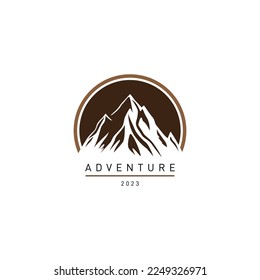 Mountain - logo design, illustration vector template.