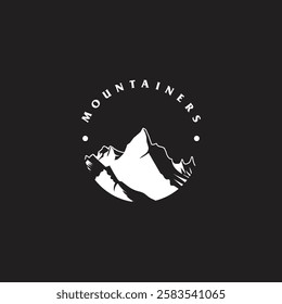 Mountain logo design inspiration, Mountain illustration, outdoor adventure . Vector graphic print for t shirt and other uses