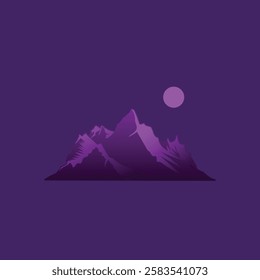 Mountain logo design inspiration, Mountain illustration, outdoor adventure . Vector graphic print for t shirt and other uses