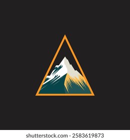 Mountain logo design inspiration, Mountain illustration, outdoor adventure . Vector graphic print for t shirt and other uses