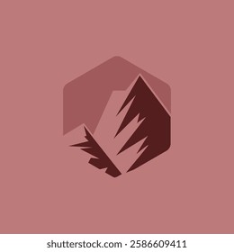 Mountain logo design inspiration, Mountain illustration, outdoor adventure . Vector graphic print for t shirt and other uses