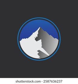 Mountain logo design inspiration, Mountain illustration, outdoor adventure . Vector graphic print for t shirt and other uses