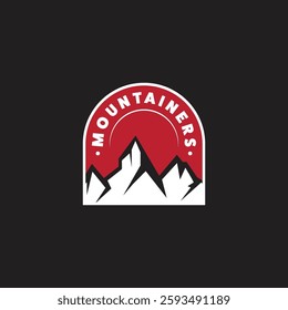 Mountain logo design inspiration, Mountain illustration, outdoor adventure . Vector graphic print for t shirt and other uses