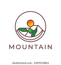 Mountain logo design inspiration Vector Design Template