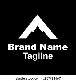 mountain logo design modern creative idea 