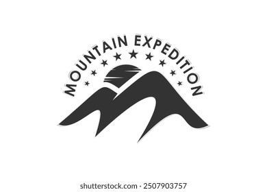 mountain logo design modern creative concept