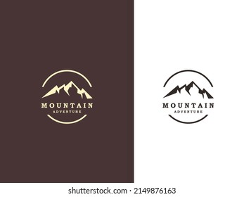 Mountain Logo Design Natural Landscape Stock Vector (Royalty Free ...