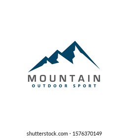 Simple Cool Mountain Logo Design Stock Vector (Royalty Free) 1701187384