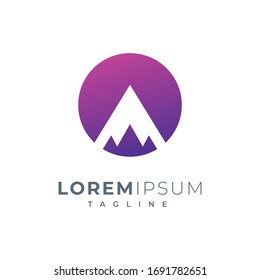 Gebirgslogo-Design bereit für Premium-Vektorillustration