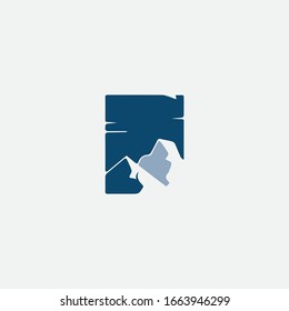 mountain logo design and sign