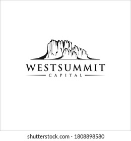 mountain logo design silhouette icon