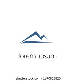 logo de montaña, diseño de logo con un concepto simple.