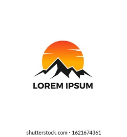 Mountain Logo Design Stock Vector