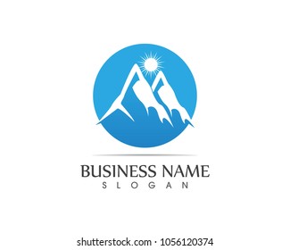 Mountain logo design template