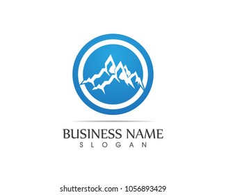 Mountain logo design template