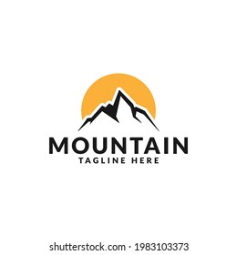 diseño de logotipo de montaña para plantilla de logotipo