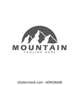 Mountain logo design template