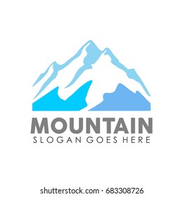 Mountain logo design template