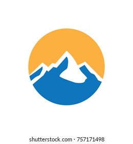 Mountain logo design template