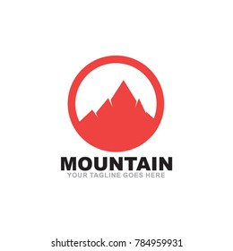 Mountain logo design template