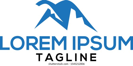 mountain logo design template, creative concept