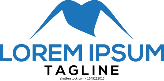 mountain logo design template, creative concept