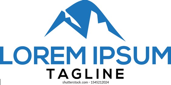 mountain logo design template, creative concept