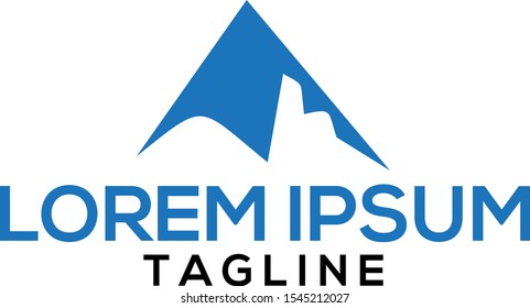 mountain logo design template, creative concept