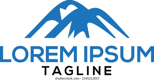 mountain logo design template, creative concept