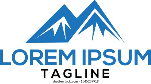 mountain logo design template, creative concept