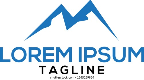 mountain logo design template, creative concept