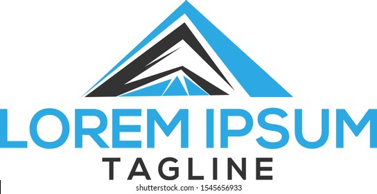 mountain logo design template, creative concept