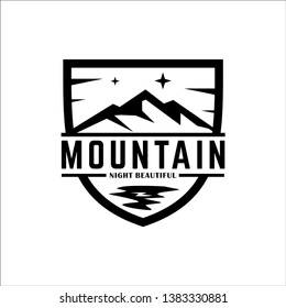 Mountain Logo Design Template Element