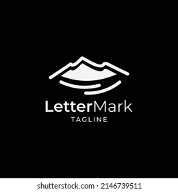 mountain logo design template elements