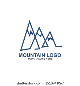 Mountain Logo Design Template. Icon mountain vector