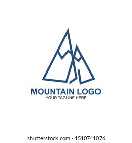 Mountain Logo Design Template. Icon mountain vector