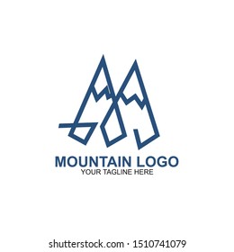 Mountain Logo Design Template. Icon mountain vector