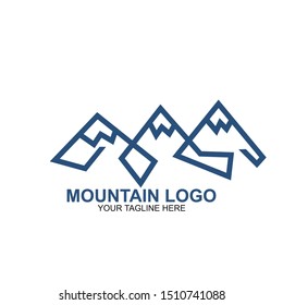 Mountain Logo Design Template. Icon mountain vector