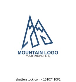 Mountain Logo Design Template. Icon mountain vector