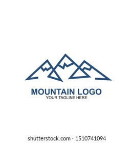 Mountain Logo Design Template. Icon mountain vector
