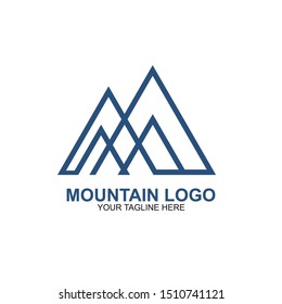 Mountain Logo Design Template. Icon mountain vector