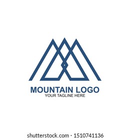 Mountain Logo Design Template. Icon mountain vector