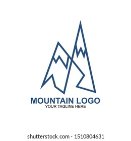 Mountain Logo Design Template. Icon mountain vector