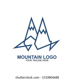Mountain Logo Design Template. Icon mountain vector