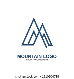 Mountain Logo Design Template. Icon mountain vector