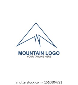 Mountain Logo Design Template. Icon mountain vector
