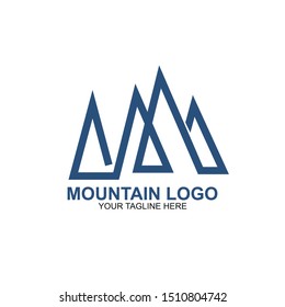 Mountain Logo Design Template. Icon mountain vector