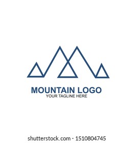 Mountain Logo Design Template. Icon mountain vector