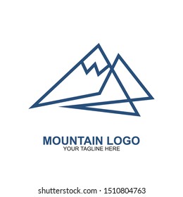 Mountain Logo Design Template. Icon mountain vector